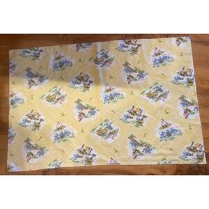 Vintage Smurfs Flannel Baby Receiving Swaddle Blanket Nursery Infants